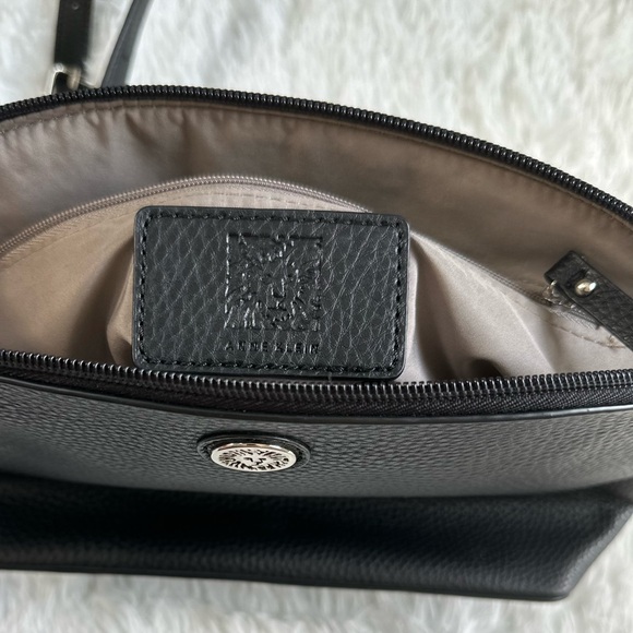 Anne Klein Black Crossbody Bag with Silver Accents - Picture 10 of 15